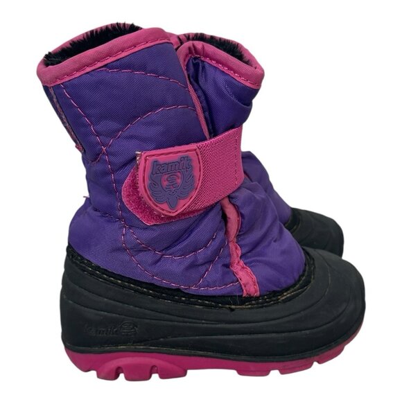 kamik snowbug Pink And Purple Snow Boots Toddler 7 - Picture 1 of 6